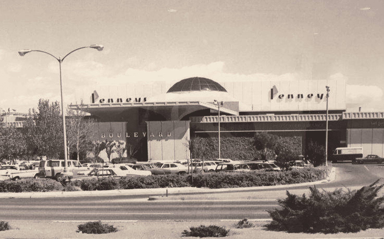 Archival photo of Boulevard Mall featuring Penney's